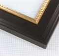 2-3/4 " Dark Mahogany & Gold